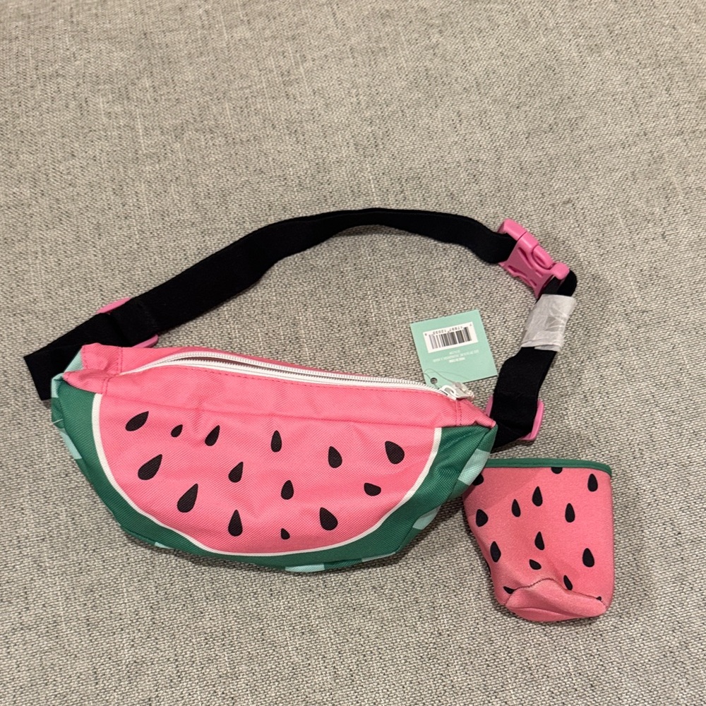 Pink Watermelon Kids Belt Bag with Coin Pouch